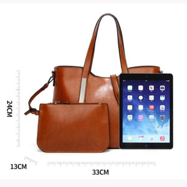 Сумка Tote PU ретро дам кожаные и набор портмона