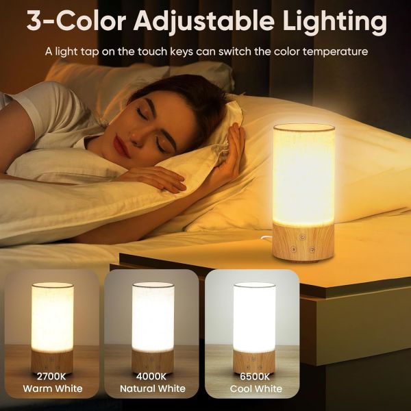 10000 Lux Light Therapy Desk Lamp with 3 Color Temp and Adjustable Brightness