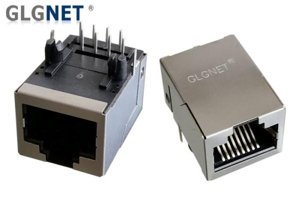 IEEE 802.3u Low Profile RJ45 Modular Jack Copper Alloy Preplated With Nickel