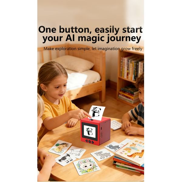 D5 AI Pocket Smart Printer Without App Use Smart Mini Thermal Printer