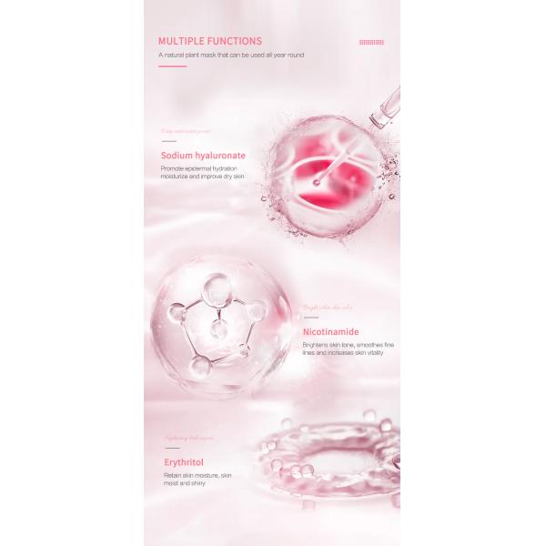 Лепесток завода сияя лицевые продукты заботы кожи OEM маски развел водой