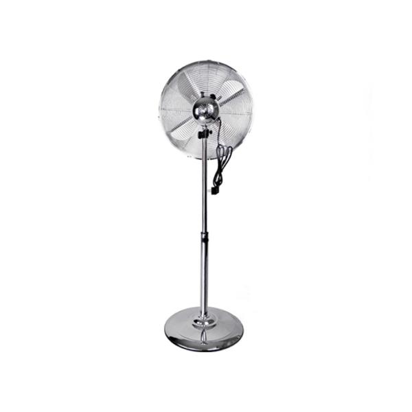 Spire Grille Retro Floor Fan 16 Inch 85 Degrees Oscillation Metal Chrome Blade CE CB
