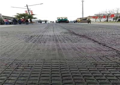 Biaxial Mesh Bitumen Coating Plastic Geogrid For Driveway