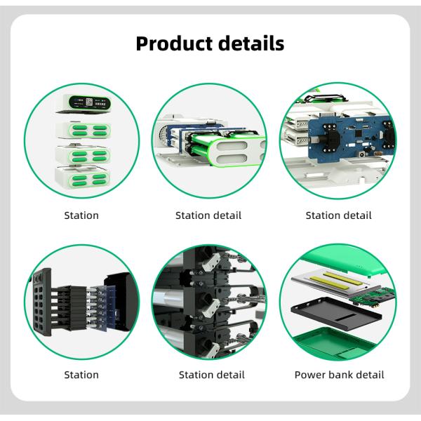 Bajie Charging NFC Payment Mobile Phone Vending Machines Terminal Shared Power Bank Charging Station Suitable for Shopping Malls