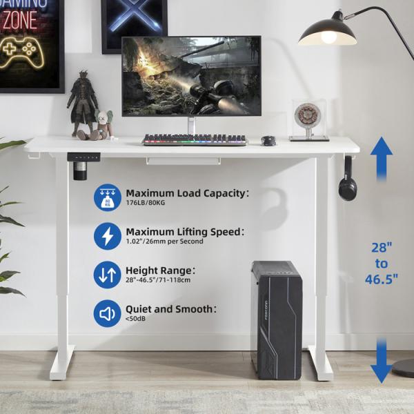 Электрический регулируемый по высоте стол с итальянской колонкой и стоячей функцией