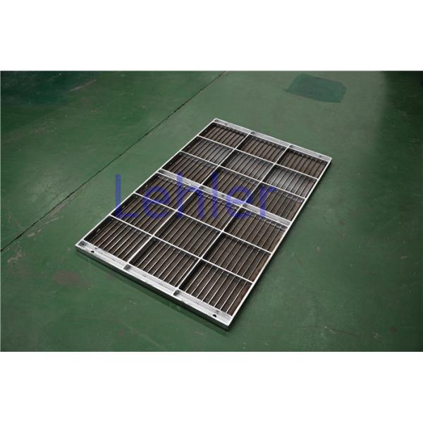 Stainless Steel Column Internal Trays , Dewatering Wedge Wire Support Grid