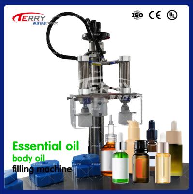 2-50ml 4 In 1 Essential Oil Filling Machine 2 Head Bottle Filler