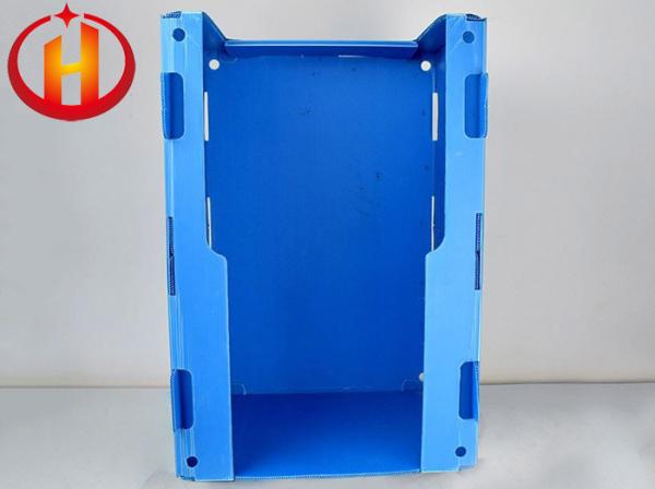 Blue Stackable Strong Polypropylene Corrugated Plastic Bin Fireproof