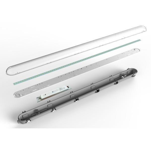 Bright Light Fixture LED Tri-Proof Light For Parking Lot Water Resistance