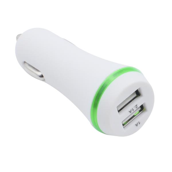 Shenzhen Universal Dual Ports Quick USB Car Charger Double USB Fast Car LED Luminous car charger