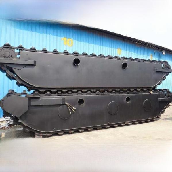 Heavy Duty Amphibious Pontoon Undercarriage for Swamp Excavator Machines