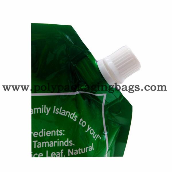 120 microns de support de emballage liquide de VMPET vers le haut de poche avec le bec/sacs jaillis de poche