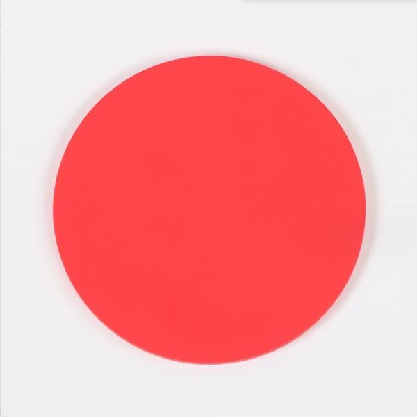 Table Mat Drink Coaster PVC Waterproof Heat Insulation Round Fashion Colorful Coasters