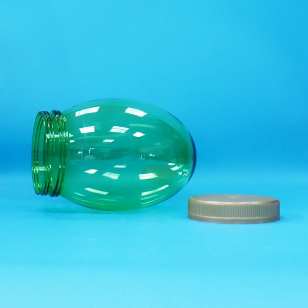 Pot en PET plastique transparent de forme unique pour pistaches, avec couvercle plat à vis, qualité alimentaire