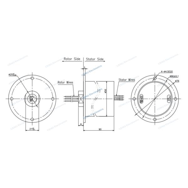 кольцо выскальзывания локальных сетей гигабита 1000M с драгоценным металлом фланца 300rpm