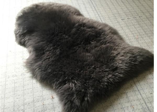 Branco natural 2*3feet de lãs longas australianas reais do tapete 100% da pele de carneiro