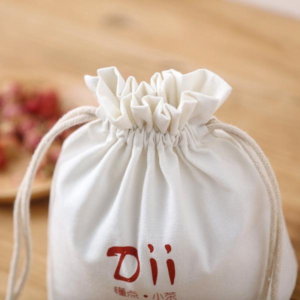 Custom square base printed Wine can bag Fine canvas drawstring personalize LOGO wedding fa