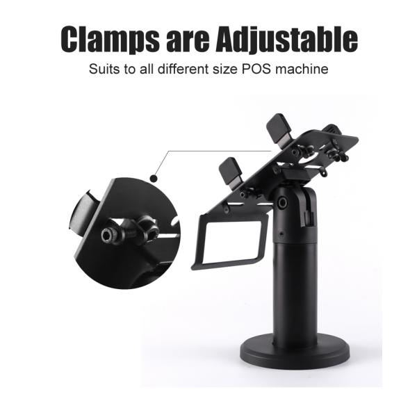 Терминал оплаты алюминиевого сплава стоит черный пластиковый владелец карточки кредита