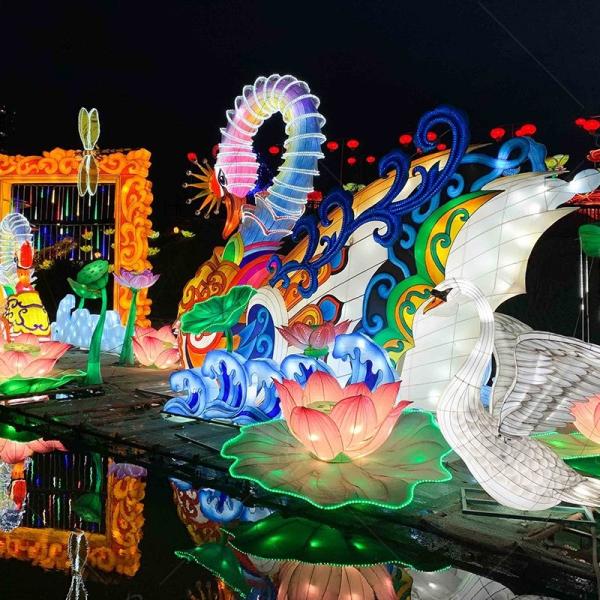 Linternas chinas de Año Nuevo con forma de animal de gran tamaño, diseño personalizado