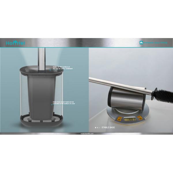 TPR 2.0 Stainless Steel Toilet Cleaning Brush And Holder Set Modern Design