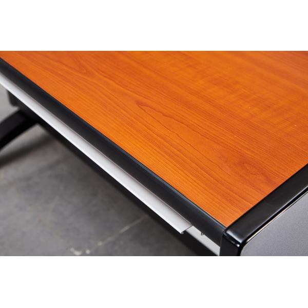 Industrial Control Room Wood Surface Three Person Operating Table with Easy Assemble