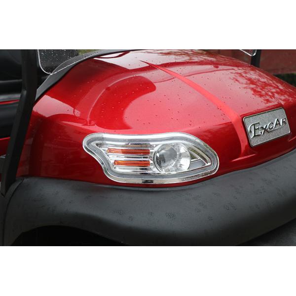 2 Seats+2 Foldable Rear Seat Electric Golf Cart 48V Lithium Battery 30% Climbing Ability