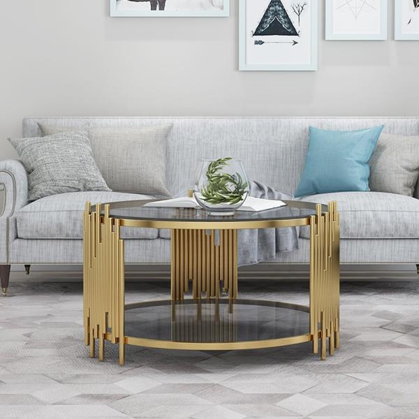 Nordic Minimalist Custom Stainless Steel Furniture Living Room End Table