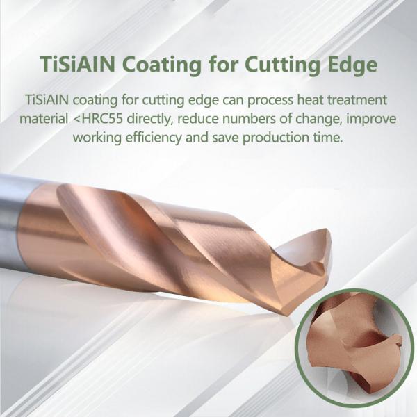 Right Hand Carbide Drill Bits 2-3/4 Length For Metal Drilling