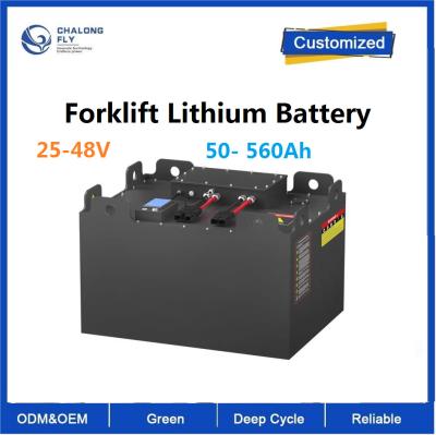 CLF OEM ODM 25V 38V 48V 50- 560Ah Bateria de tração de empilhadeira de lítio de carregamento rápido para empilhadeira elétrica