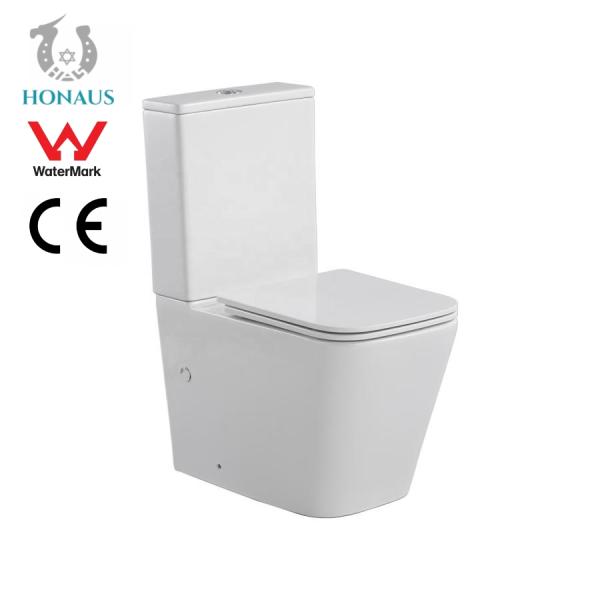 Square Anti Bacteria Two Piece Toilet Bowl