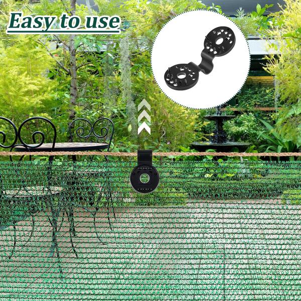 Shade Cloth Clips Heavy Duty Lock Grip for a Variety of Sun Shade Net and Plastic Mesh Clip