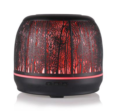 RGB 500ml Aroma Diffuser , Forest Art Metal Essential Oil Diffuser