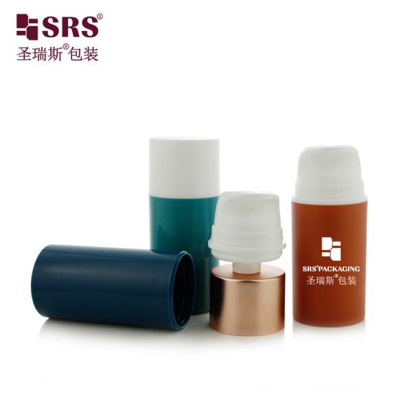 PA609 Snap On Type Pump PP PCR Recycled Material Airless Lotion Bottle Packaging Customization For Skincare Serum Cleanser