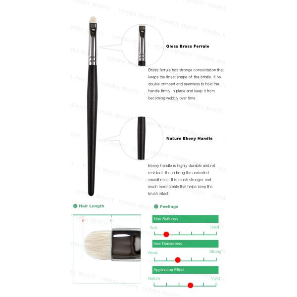 Brosse professionnelle d'oeil de détail de précision avec les cheveux exquis de chèvre de XGF