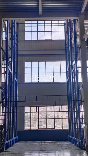 Basement Hydraulic Cargo Lift Elevator Warehouse Goods Lift Wall Mounted