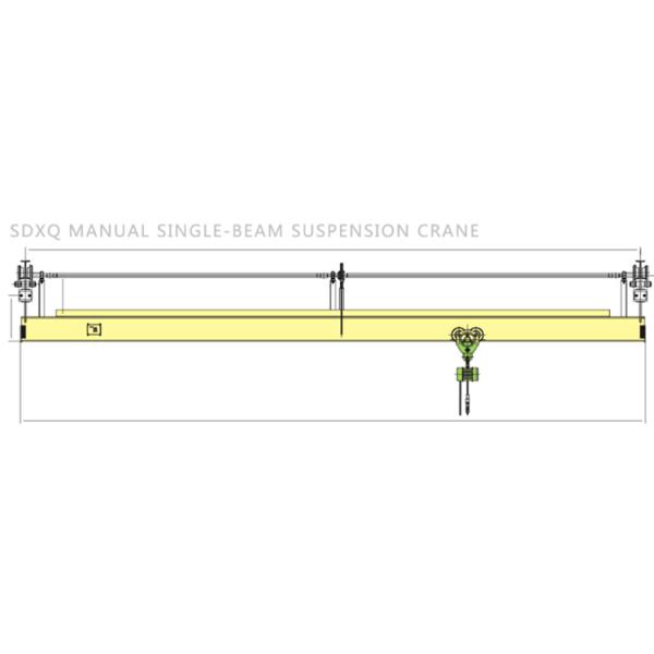 Manual Single Girder Overhead Bridge Crane 1-10 Ton Lifting Capacity SDXQ