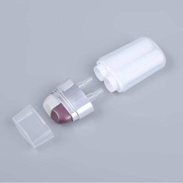 0.3liter PP PET Plastic Airless Pump Bottle Airless Cream Pump Bottle Dispenser Double Tube 0.2ml T