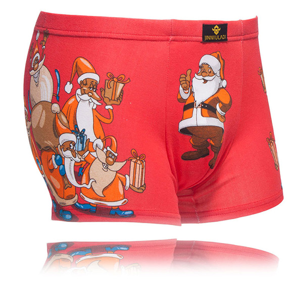 New Style Underwear Men underwear funny Print Cotton Men Boxer Sexy Brand Cuecas Cool Men