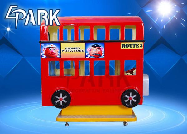 Amusement Park Equipment 3 Seat London Bus Kiddy Ride Game Machine