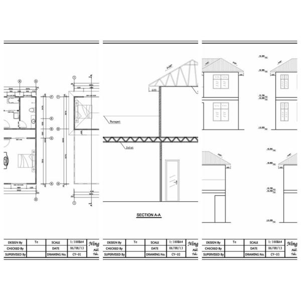 2-этажный легкий стальной деревянный дом, белый стальный дом модульный дом
