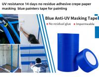 Tape de mascaramento para pintura de pintores azuis Adesão forte Exacerbação fácil