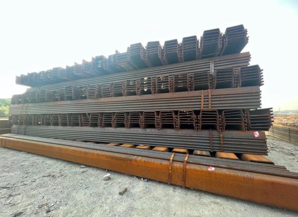 Hot Cold Rolled Z U Type Steel Sheet Pile Good Water Good Interchangeability And Reusable