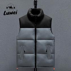 Winter Windproof Casual Stand Collar Mens Formal Utility Veste Homens Puffer Gilet Homens Giletas de lã