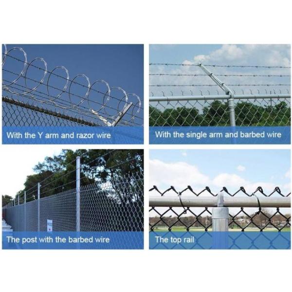 4 Feet Steel Wire Mesh Fence Hot Dipped Galvanized A975 For Basketball Court