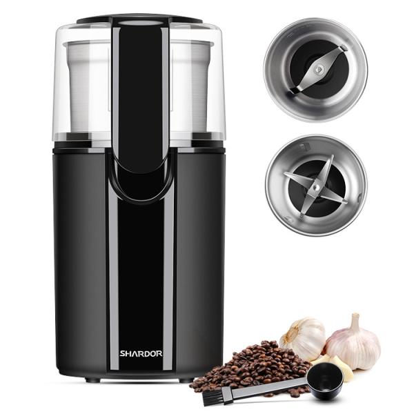 Medium Powder Coffee Mill Grinder Garlic Removable 2 Cups 200W Home Coffee Machines