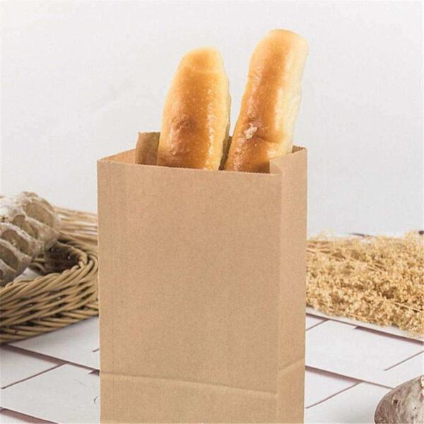 Custom Printing Takeaway Paper Bags Food Grade For Grocery