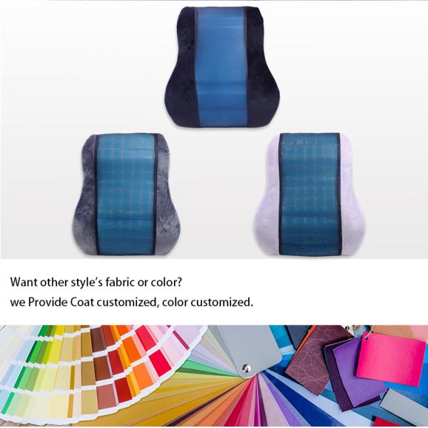 Memory Foam Lumbar Pillow Ergonomic Chair Cushion for Customized Support and Comfort