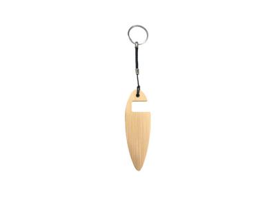 Keyring de madeira do metal da cor chave de bambu do bambu da natureza do suporte do telefone do suporte do metal