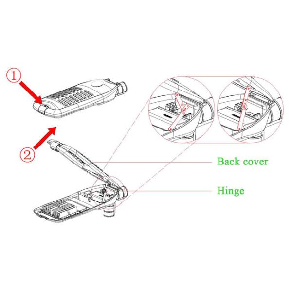 Outdoor High Power LED Street Light Aluminum IP66 Waterproof 100 Watt 50-60Hz