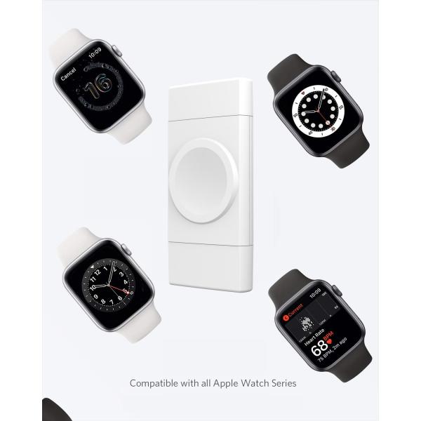 2.5w беспроводное зарядное устройство для Iwatch / Samsung Watch двойной подключения и двойного назначения